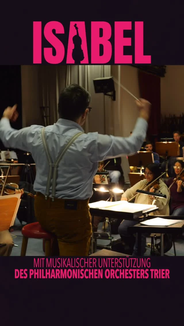 Für die Musicalverfilmung „Isabel - Der Film“ hatten wir die besondere Ehre, mit dem Philharmonischen Orchester Trier zusammenzuarbeiten. Ein riesiges Dankeschön für diese großartige Unterstützung! 🎶🎻🎵

📅 Premiere: 26.01.2025 im Broadway Trier
💃 Weitere Vorstellungen:
01.02.2025
09.02.2025
15.02.2025
23.02.2025

🎟️ Sichert euch eure Tickets und seid dabei!
Taucht ein in die Magie von Isabel – ein Film, der bewegt und begeistert.

#IsabelDerFilm #MusicalVerfilmung #BehindTheScenes #BroadwayTrier #premiere #orchestertrier #trier #isabelmusical #filmproduktion #dievideocrew #kinofilm #musical